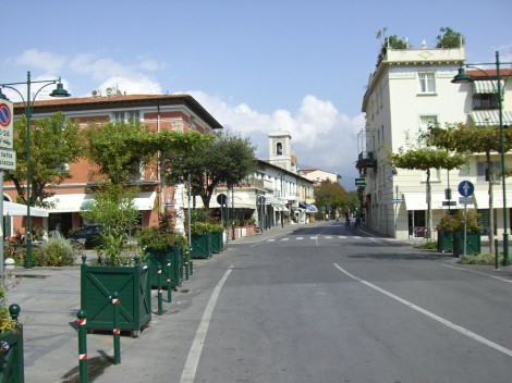 Ulice v centru města Forte del Marmi