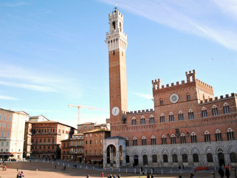 Město Siena náměstí